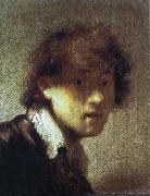 REMBRANDT Harmenszoon van Rijn Self-Portrait as a Young Man France oil painting artist